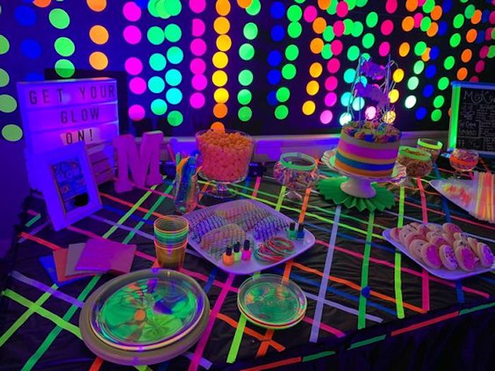 Glow in the Dark Birthday Party Planner