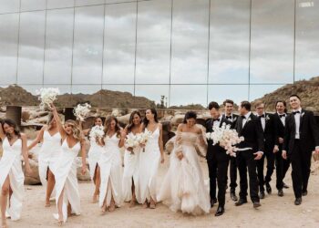Modern Wedding Party (Credit: brides)