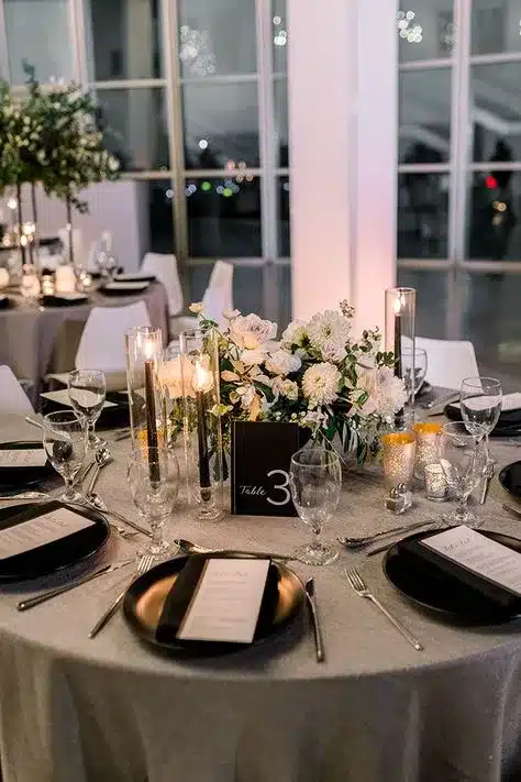 Monochrome Elegance Wedding Party Planner