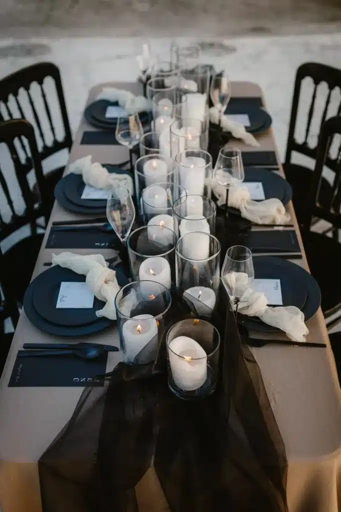 Monochrome Elegance Wedding Party Planner