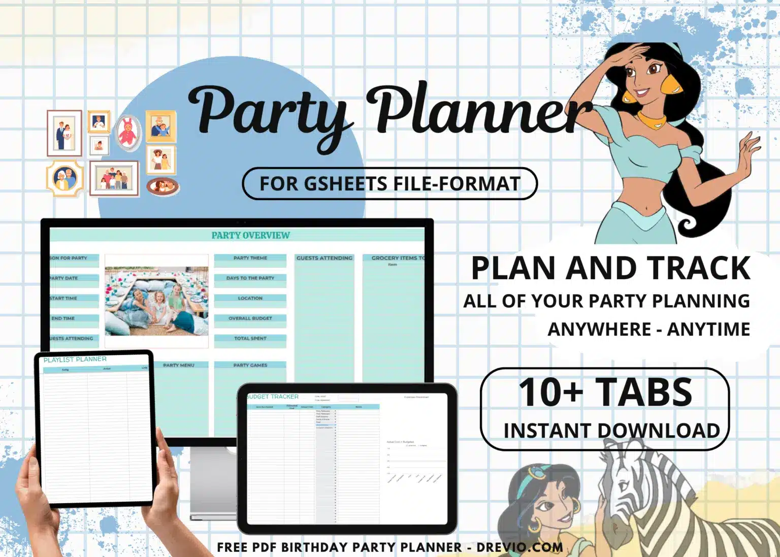 Plan a Princess Jasmine Party Using Our Planner Templates