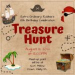 Birthday Scavenger Hunt Invitations and Party Planner
