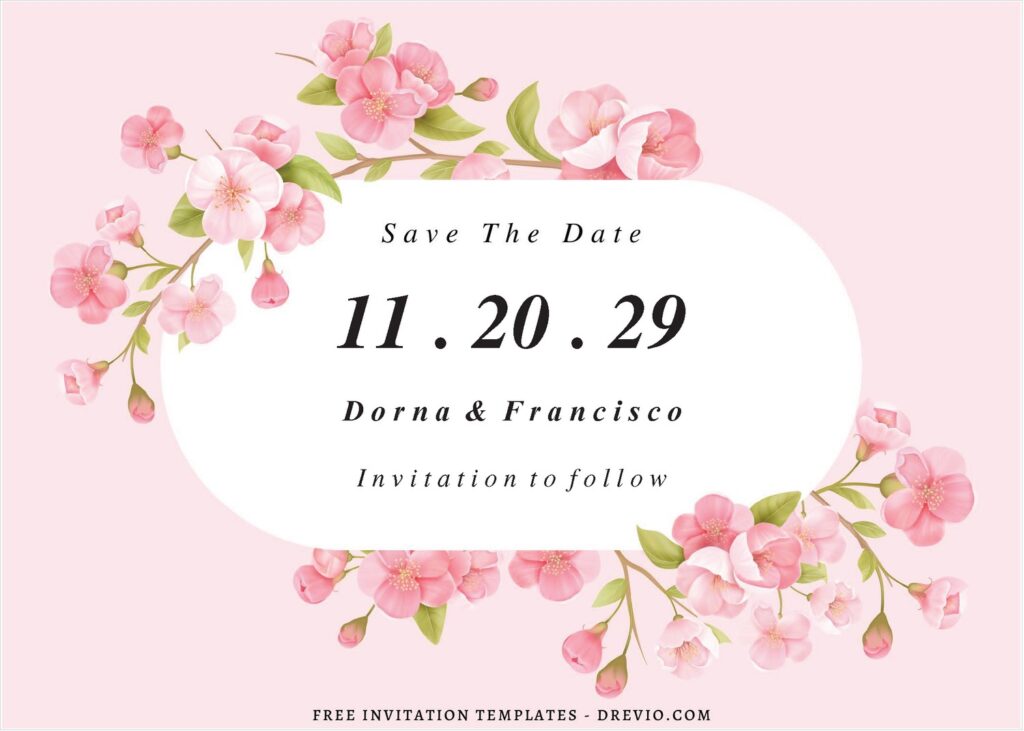 Spring Floral Garden Wedding Invitations