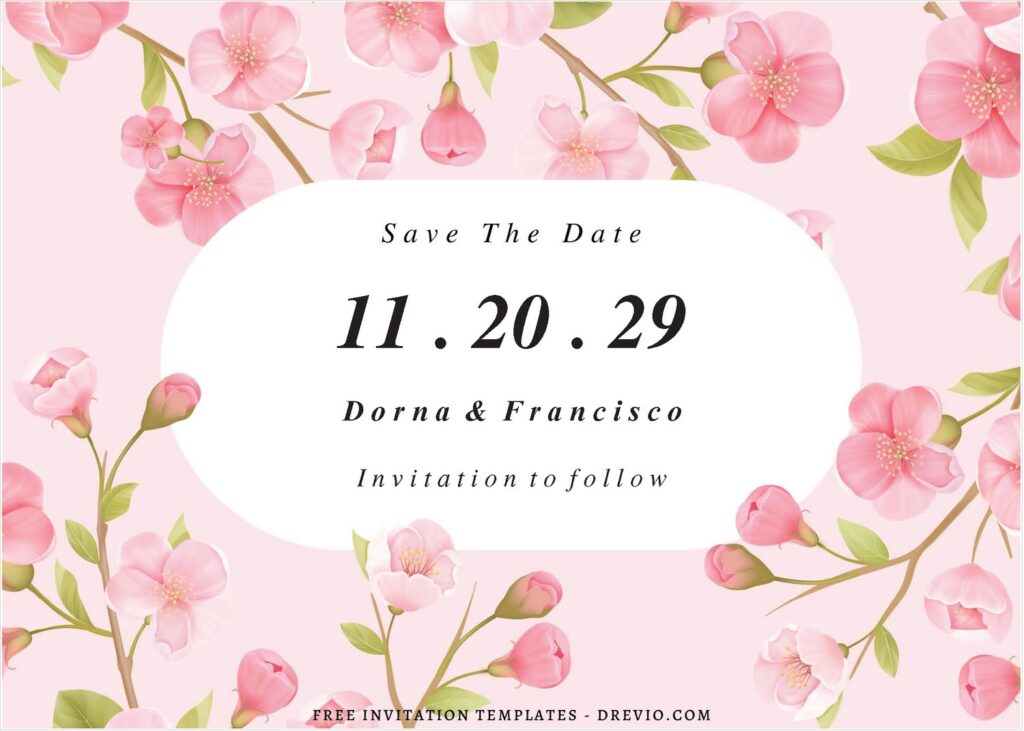 Whimsical Floral Garden Wedding Invitations