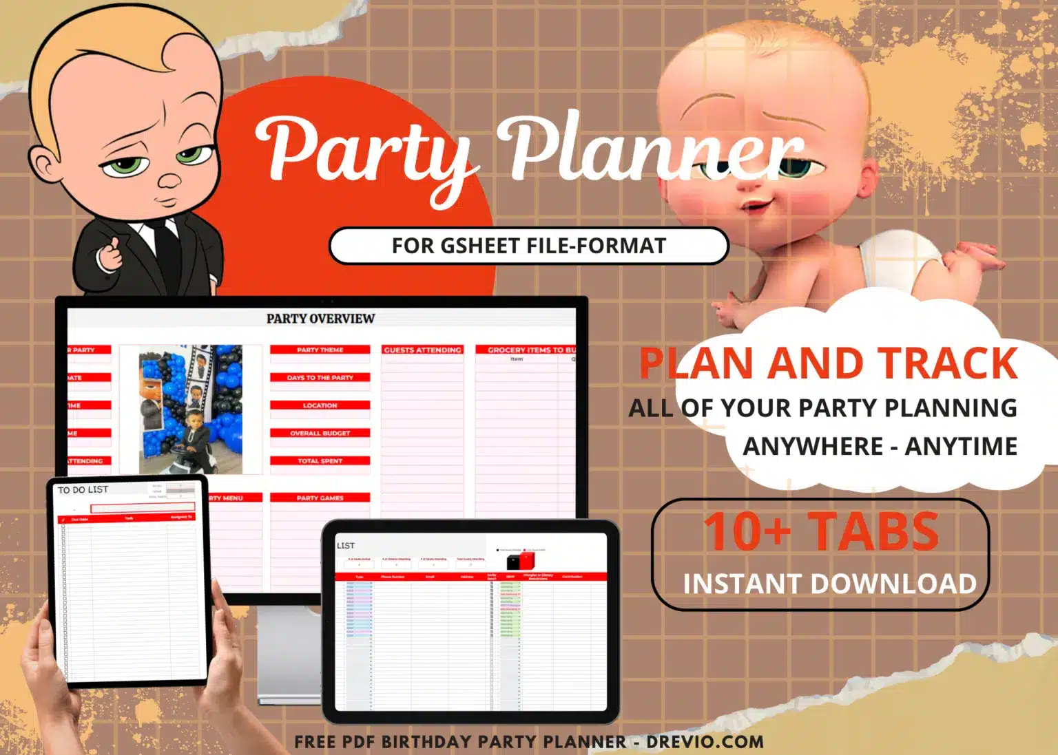 Stay Organized with a Cocomelon Birthday Party Planner Template