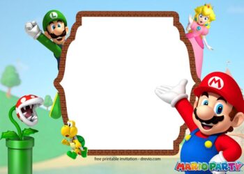 Super Mario Invitations