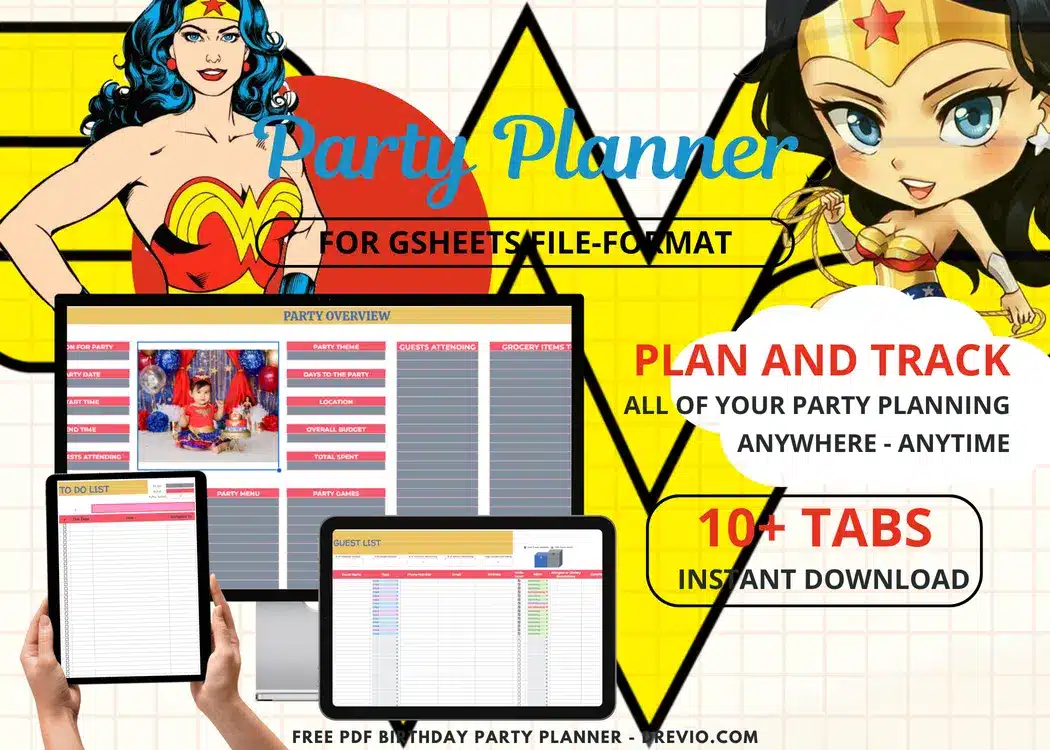 Superhero Girls Party with Ease Using Our Planner Templates