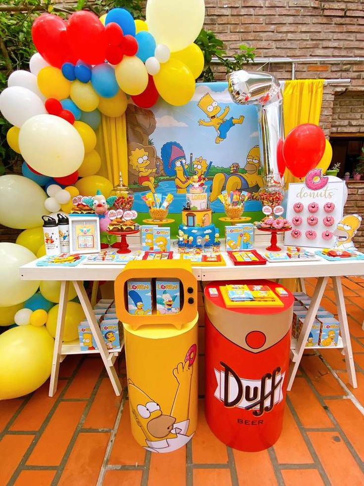 The Simpsons Birthday Party Planner