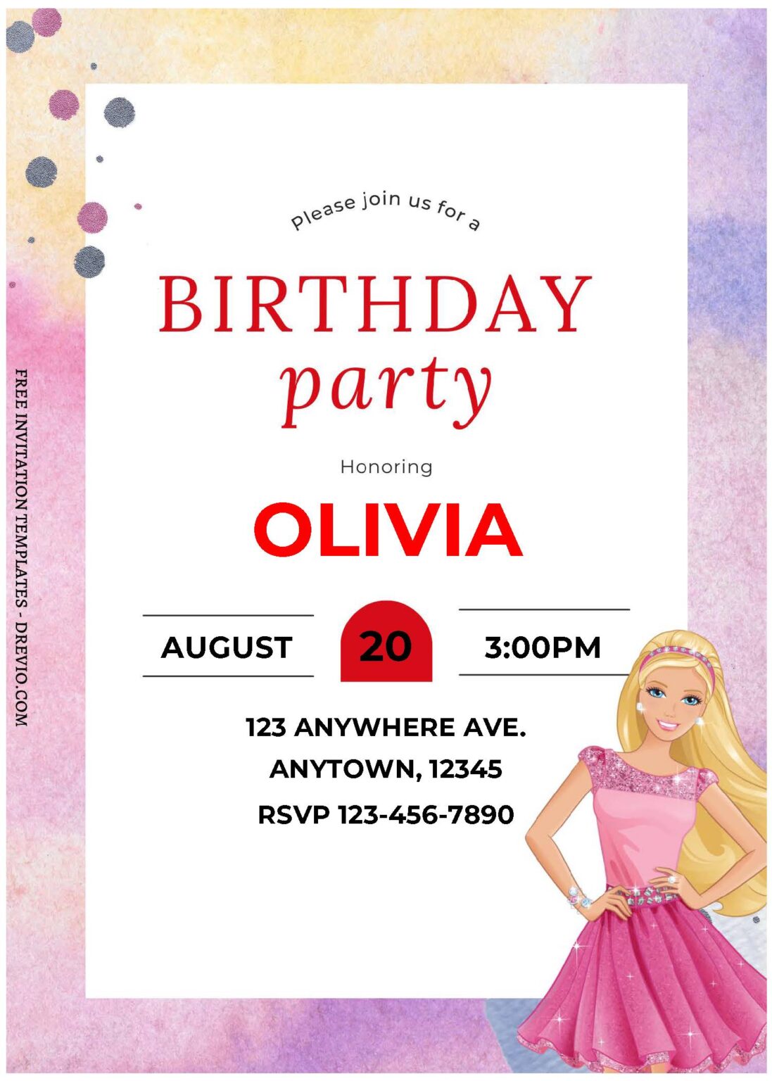Throw a Dream Barbie Birthday Party with These Stylish Invites ...