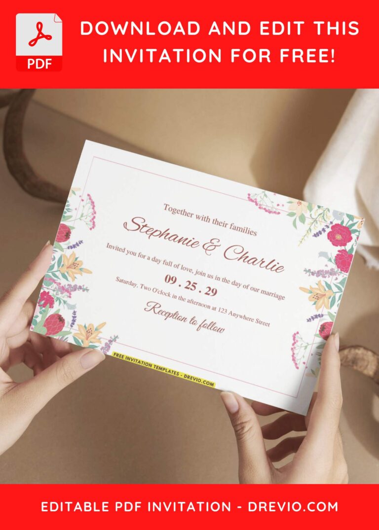 Enchanted Garden Of Spring Wedding Invitations