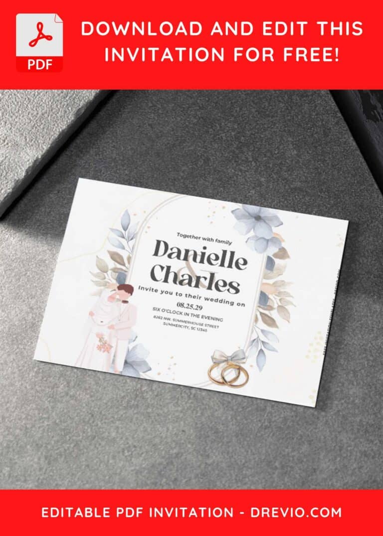 Beautiful Spring Botanical Wedding Invitations