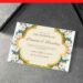 Elegant Gold Frame and Floral border wedding invitations