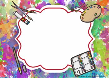 Art Party Invitations (Credit: bagvania)
