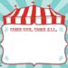 Circus Birthday Invite (Credit: bagvania)