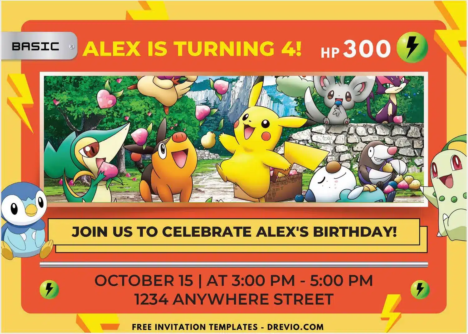 Crafting Process for Pokemon Party Invitations