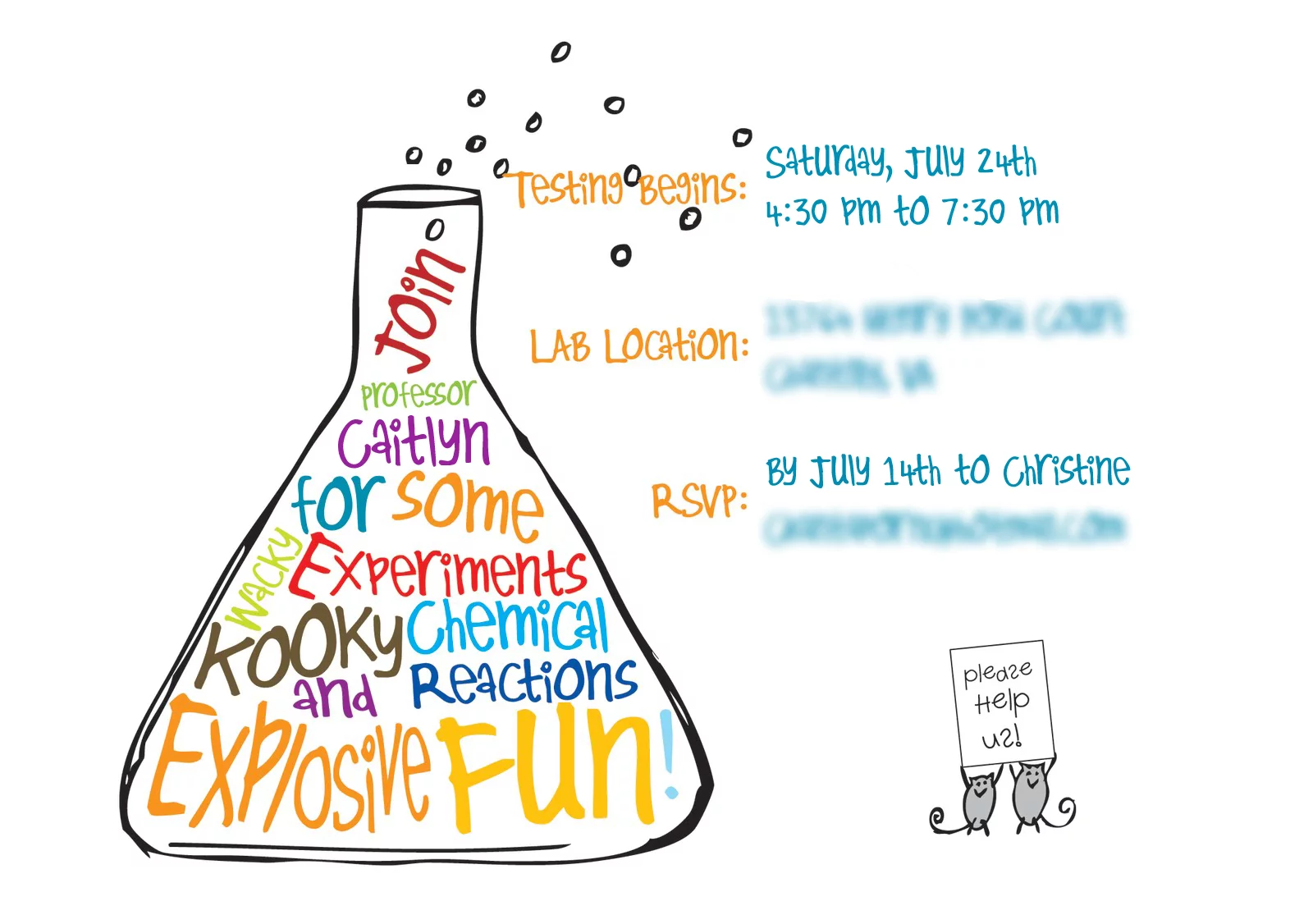Download Science Birthday Invitations