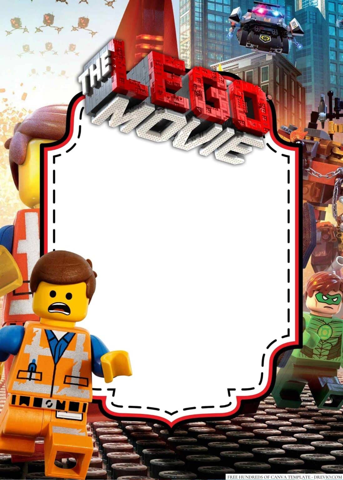 Edited Lego Invitation Templates