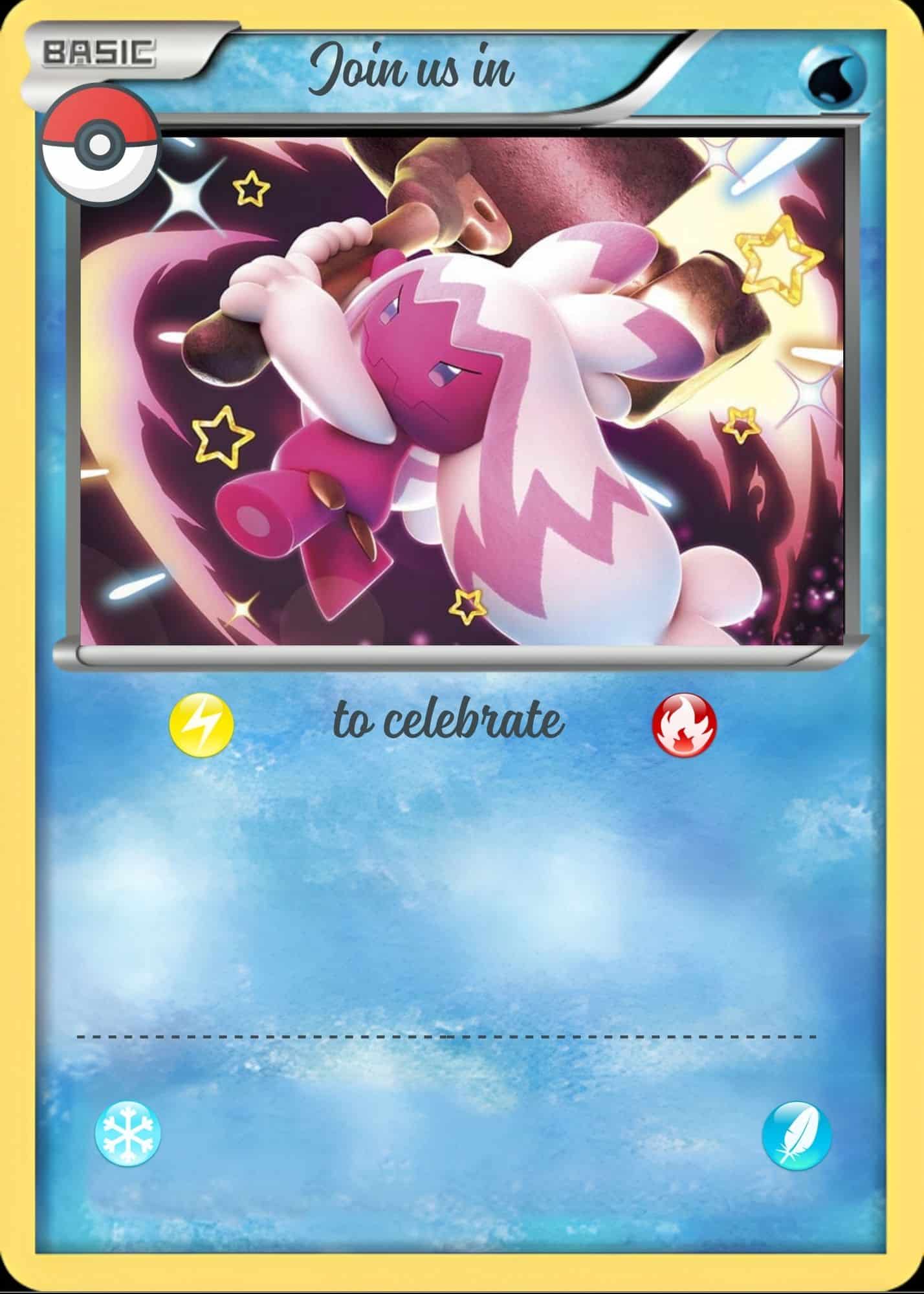 canva pokemon card POKEMON THE ANNIVERSARY TRADING CARD CANVAS main image 0