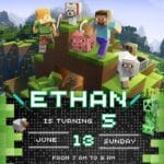 15+ Minecraft Birthday Invitation Templates — Updated Collection