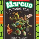 FREE Editable Canva – 8+ Heroic Teenage Mutants Ninja Turtles Birthday Invitation Templates
