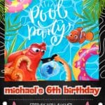 FREE Canva Finding Nemo Pool Party Invitations: 17+ Editable Birthday Templates for 2026