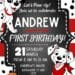 FREE Editable Canva - 9+ All About 101 Dalmatians Birthday Invitation Templates