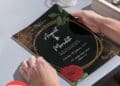 FREE Editable PDF - Rose And Gold Wedding Invitation Templates