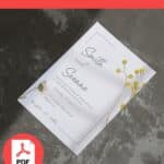 FREE Editable PDF – Sunlite WildFlower For Wedding Invitation Templates