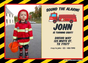 Firefighters Birthday Invitations (Credit: pinterest)