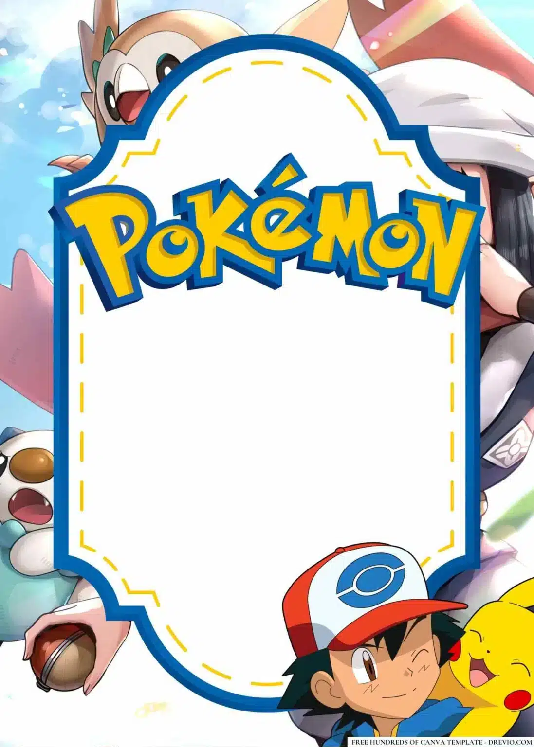 Free Pokemon Party Invitations