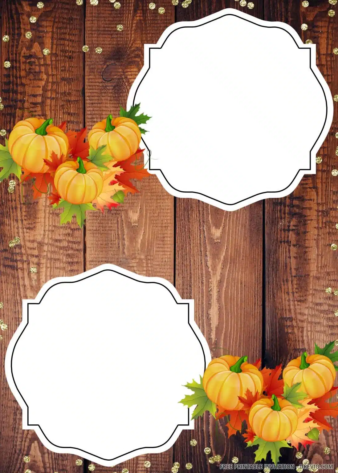 Hassle Free Fall Harvest Invitation