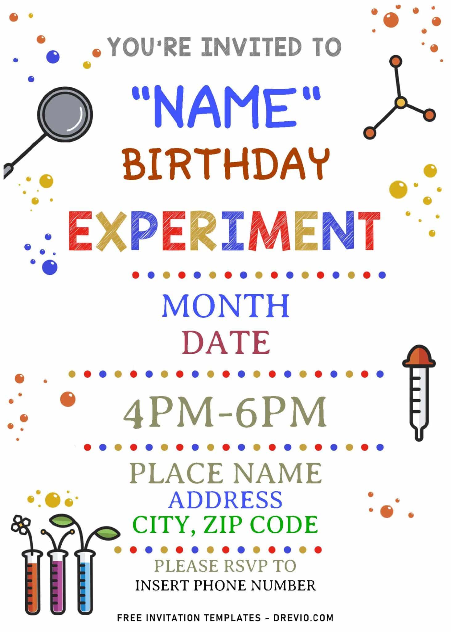 Key Details Should I Include on Science Birthday Invitations