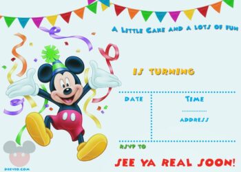 Mickey Mouse Invitations (Credit: drevio)