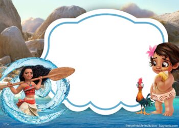 Moana Birthday Invitation (Credit: bagvania)
