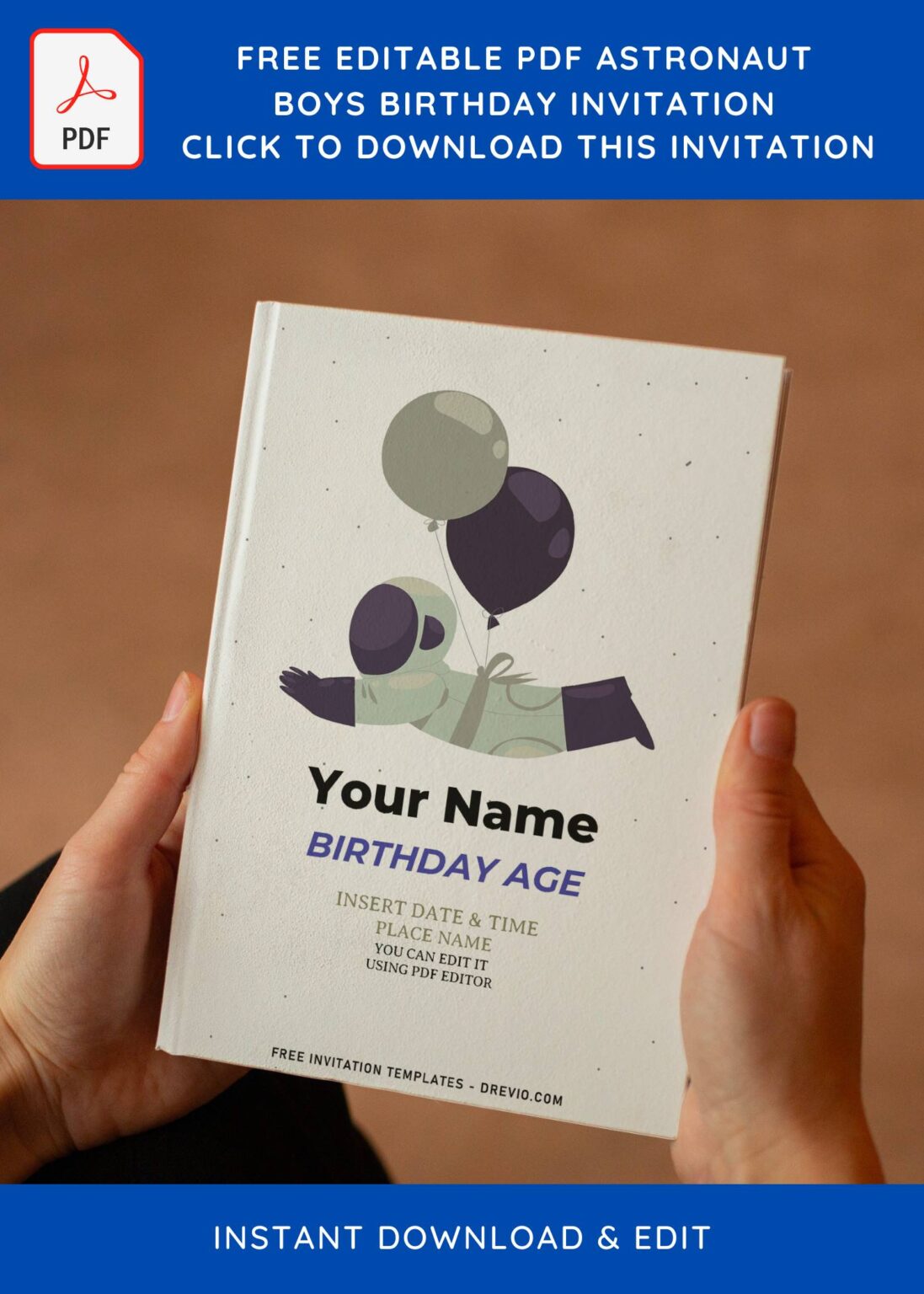 Our Astronaut Birthday Invitations