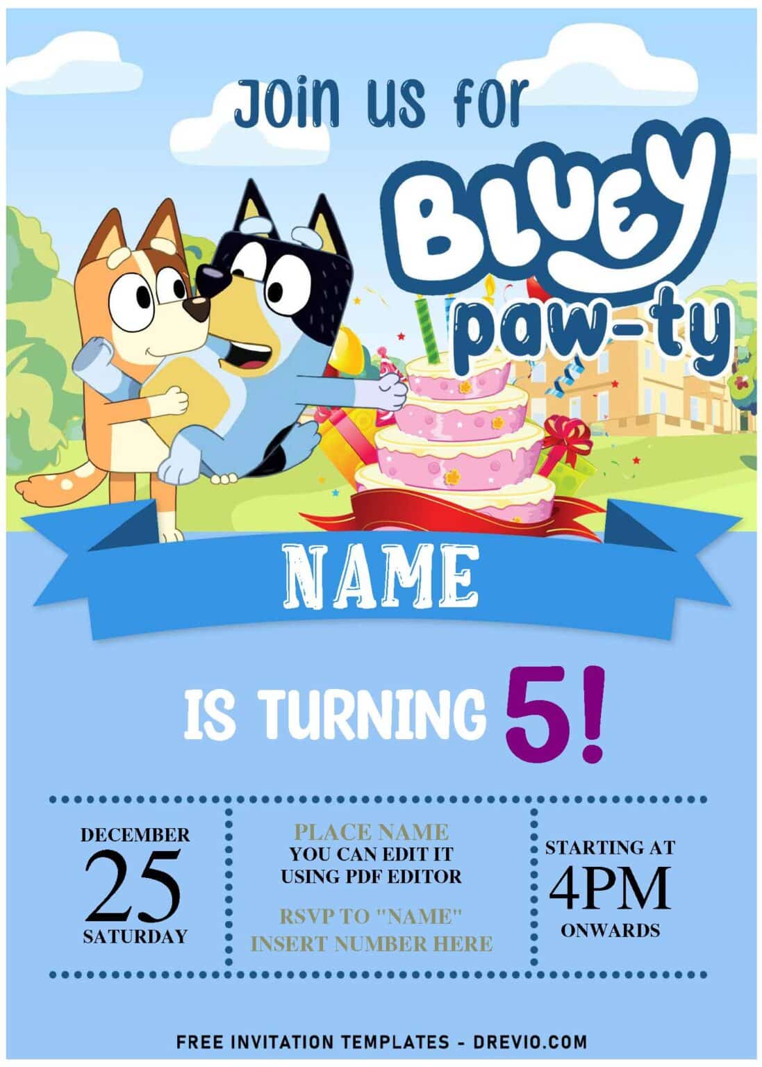 Our Bluey Birthday Party Templates Perfect for Last Minute Parties