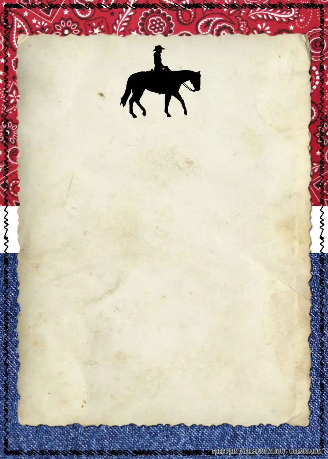 Our Cowboy Party Invitations