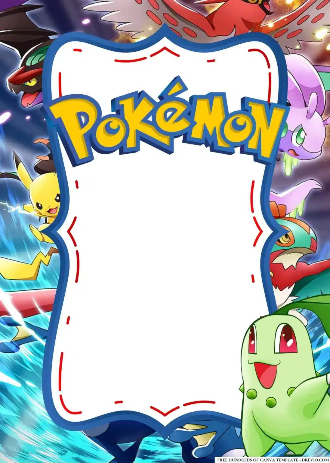Our Pokemon Party Invitations