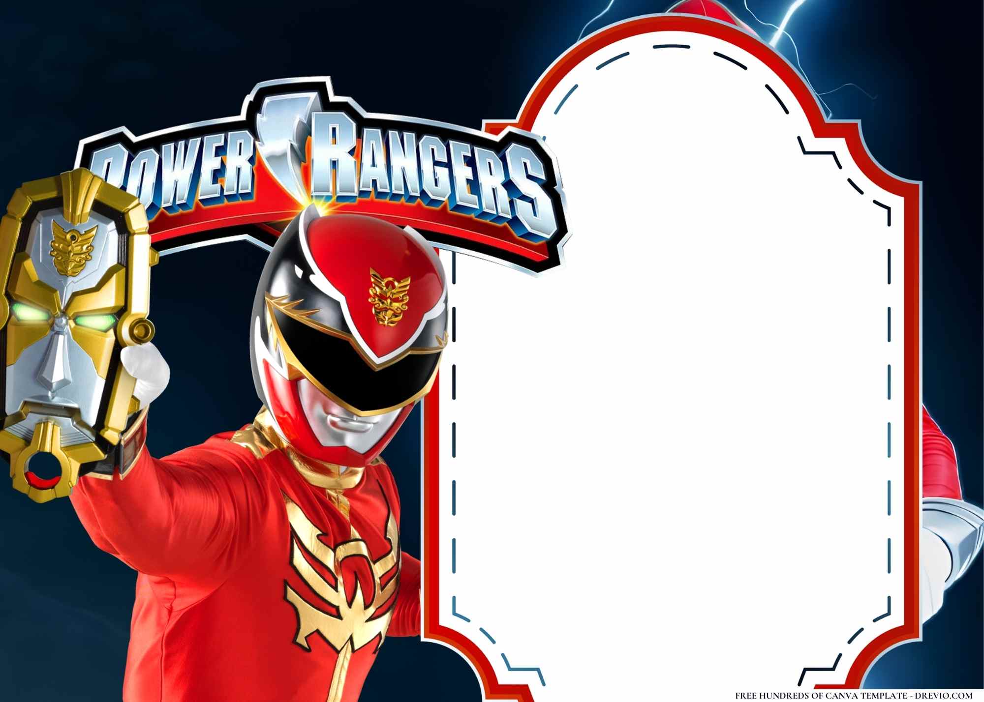 Power Rangers Colors and Designs Work Best for Instant Invitations