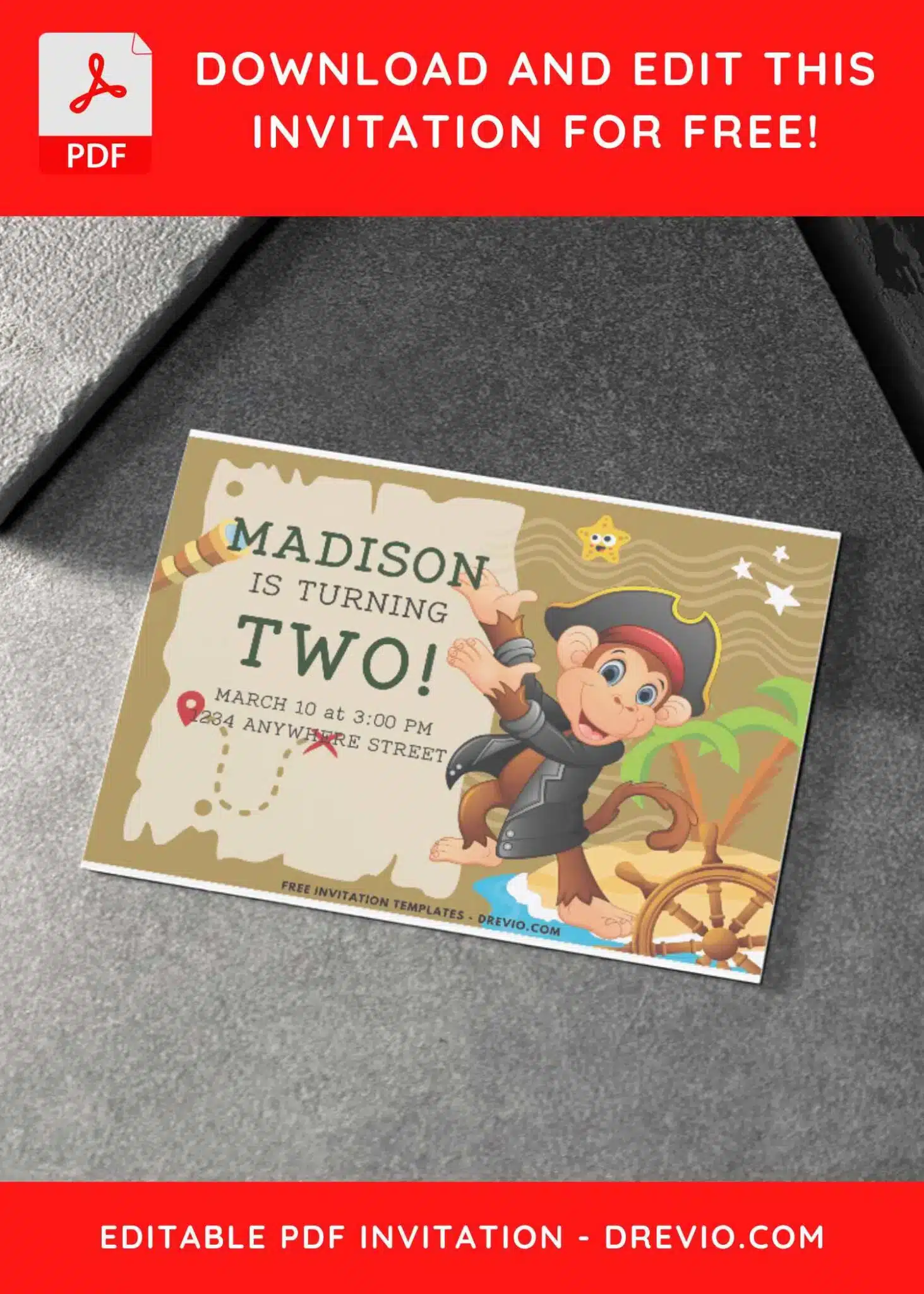 Ready Made Treasure Hunt Invitations Online