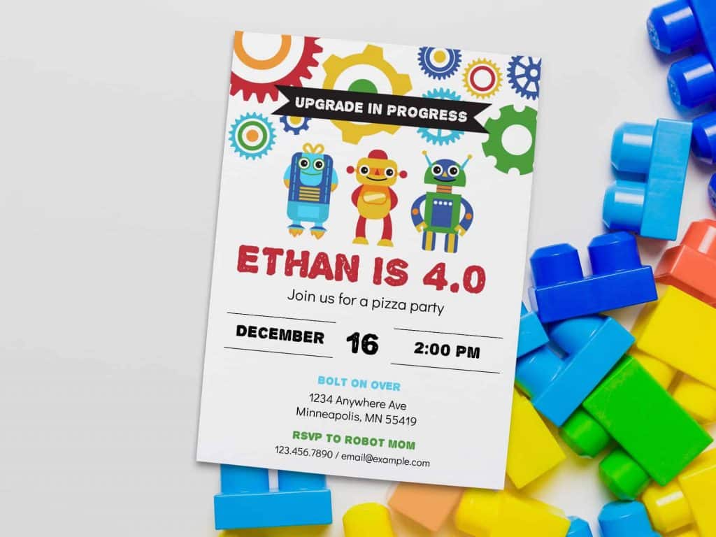 Smart Hacks for Creating Robot Birthday Invitations Last Minute