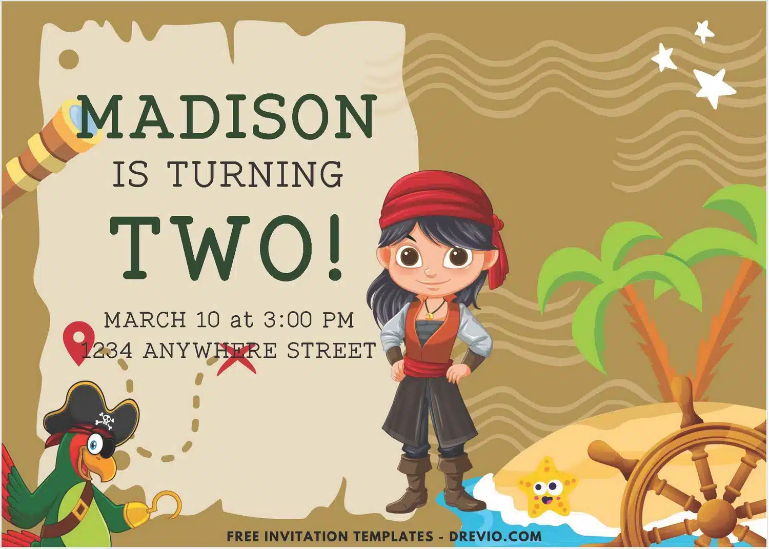 Treasure Hunt Invitation