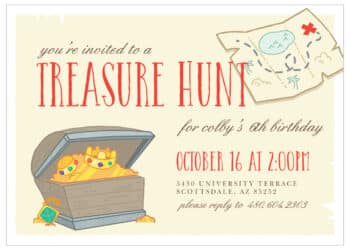 Treasure Hunt Invitations (Credit: basicinvite)