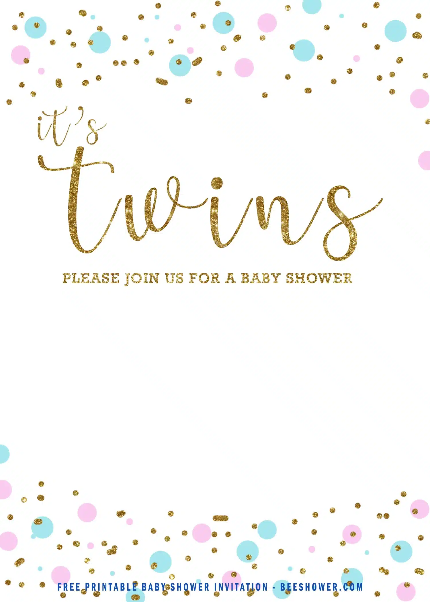 Twins Birthday Invitations