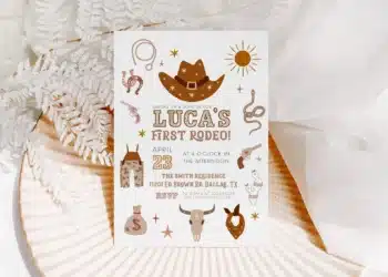 Wild West Rodeo Invitation (Credit: ohlillydesign)