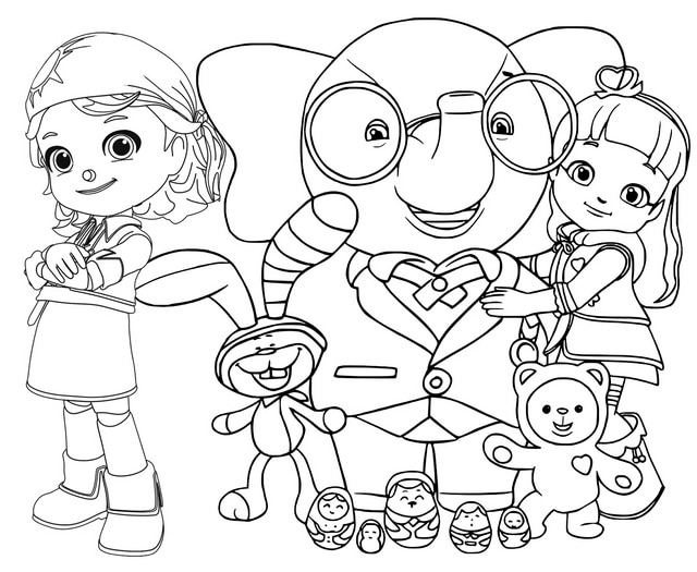 Rainbow Ruby Coloring Pages Templates