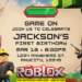Roblox Birthday Party Invitations