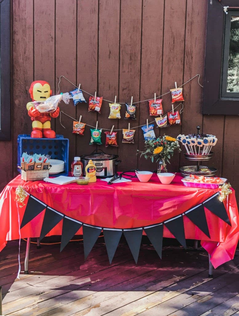 Backyard Iron Man Birthday Party