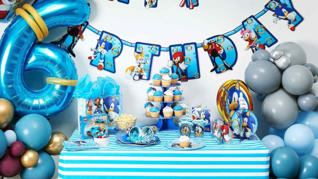 Sonic The Hedgehog Birthday Party Decor and Party Supplies