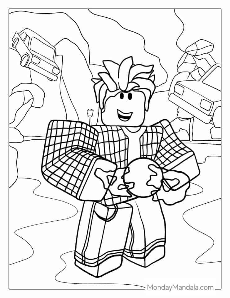 Roblox Coloring Pages Templates